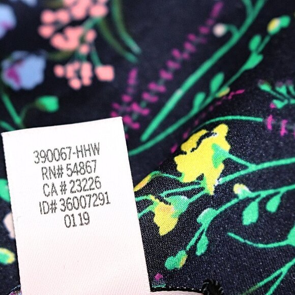 NEW w/o Tags - Victoria's Secret Satin Romper - Tie Waist, Dark Floral, Small - Picture 8 of 13